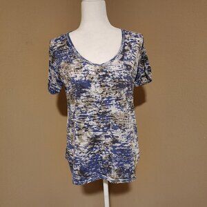 2/$20 I Jeans By Buffalo Multicolor Sheer Shirt Size M